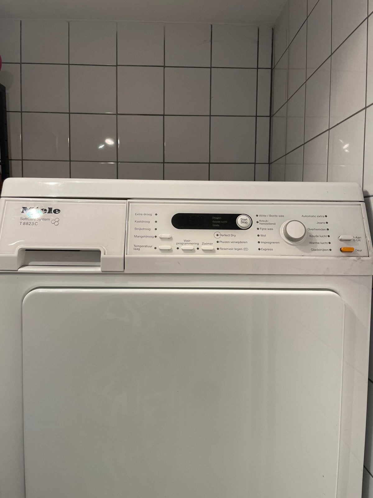Miele wasdroger, Ophalen, 6 tot 8 kg, Gebruikt, Voorlader