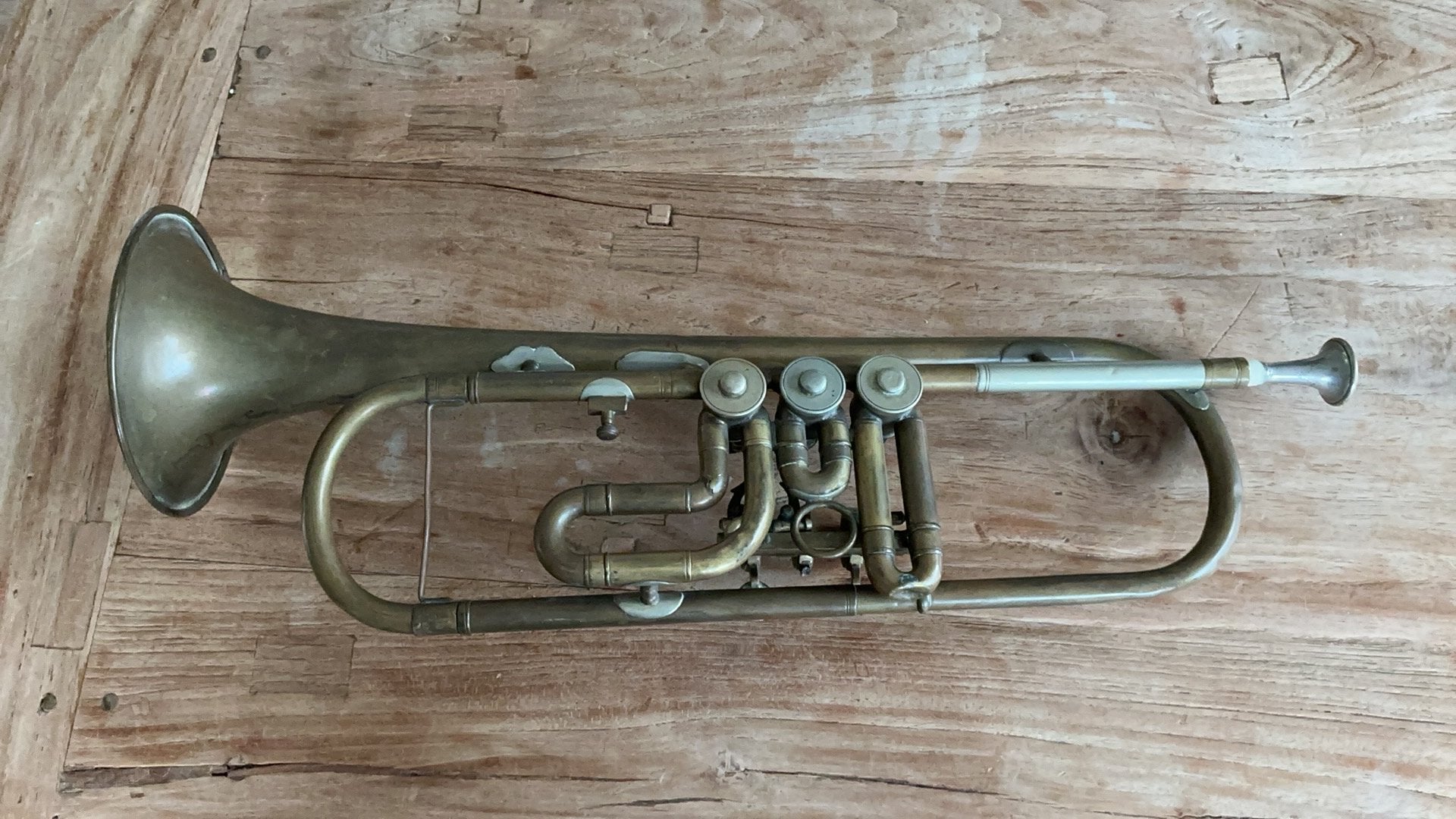 Oude trompet, meer sloop dan loop, Muziek en Instrumenten, Ophalen, Gebruikt, Bes-trompet