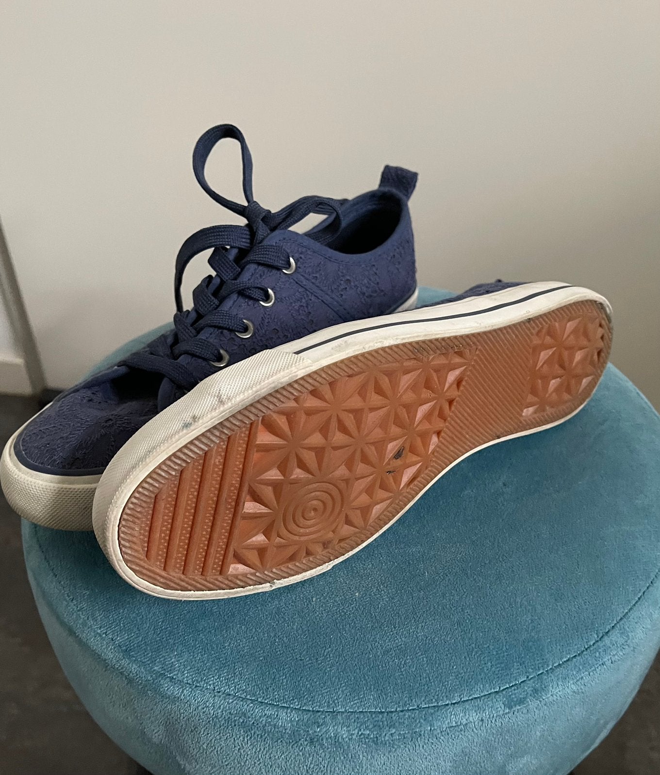 Blauwe gympen maat 37, Ophalen of Verzenden, Zo goed als nieuw, Blauw, Sneakers of Gympen