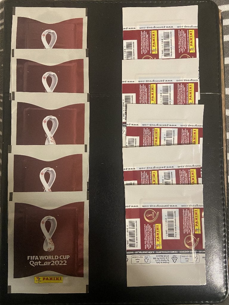 10 WK Qatar 2022 Panini Voetbal zakjes, Ophalen of Verzenden, Zo goed als nieuw, Buitenlandse clubs, Poster, Plaatje of Sticker