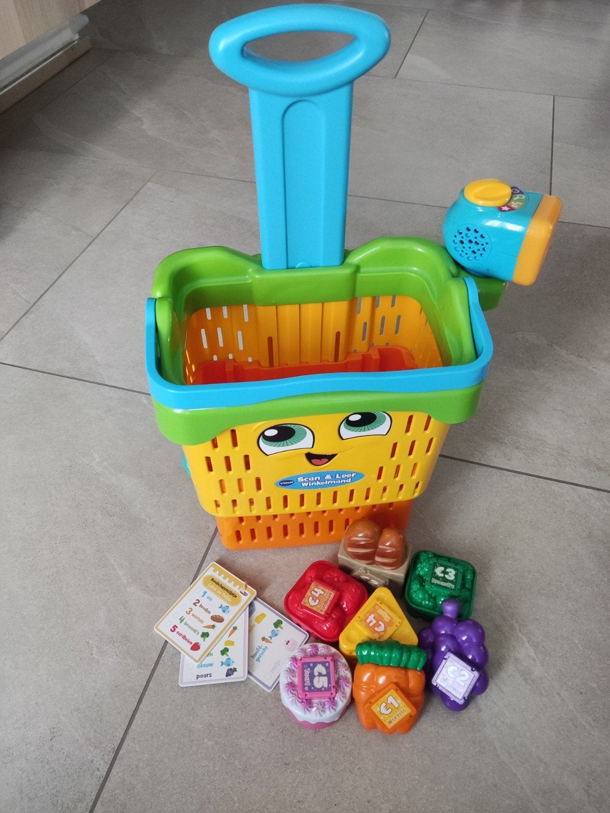 VTech Scan & Leer Winkelmand met geluidseffecten, Kinderen en Baby's, Ophalen, Zo goed als nieuw, Overige typen, Met geluid