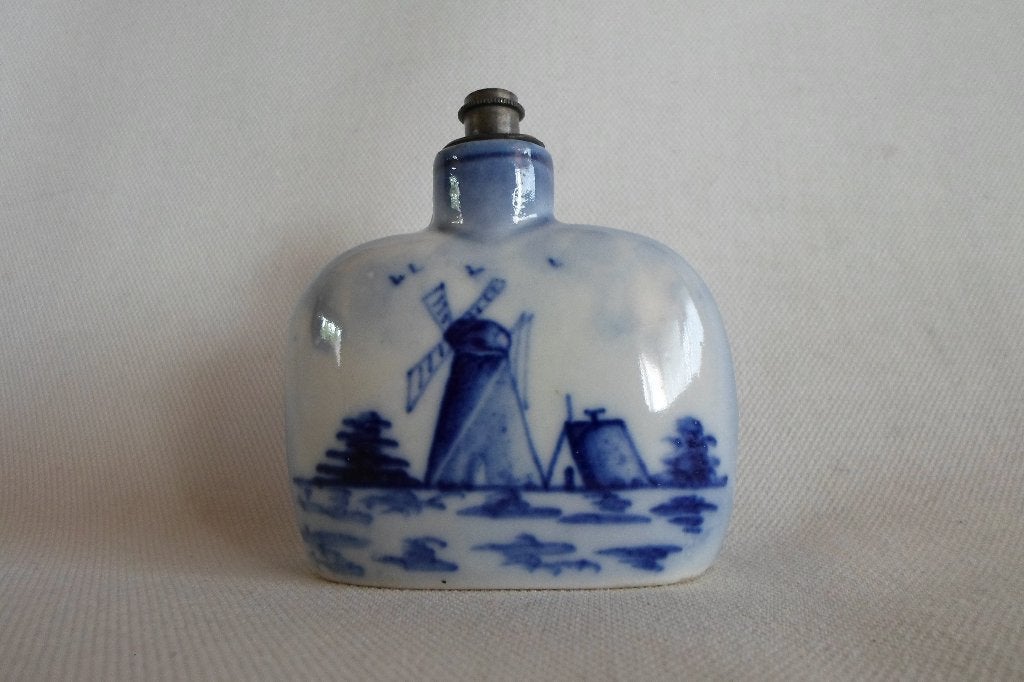 Antiek Parfumflesje Delfts Blauw, Ophalen of Verzenden