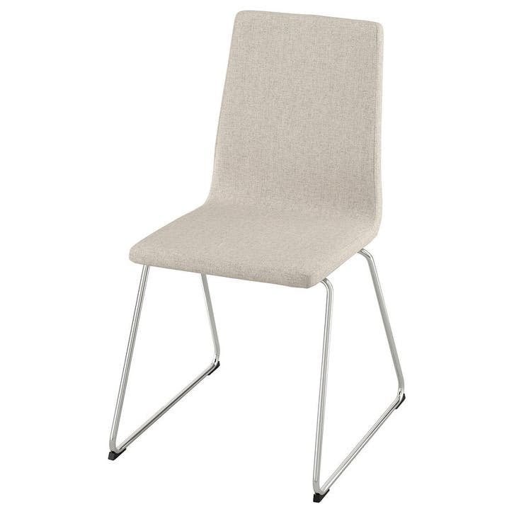 2x grijze Ikea Lillanas slede stoelen, Ophalen, Gebruikt, Metaal, Eén