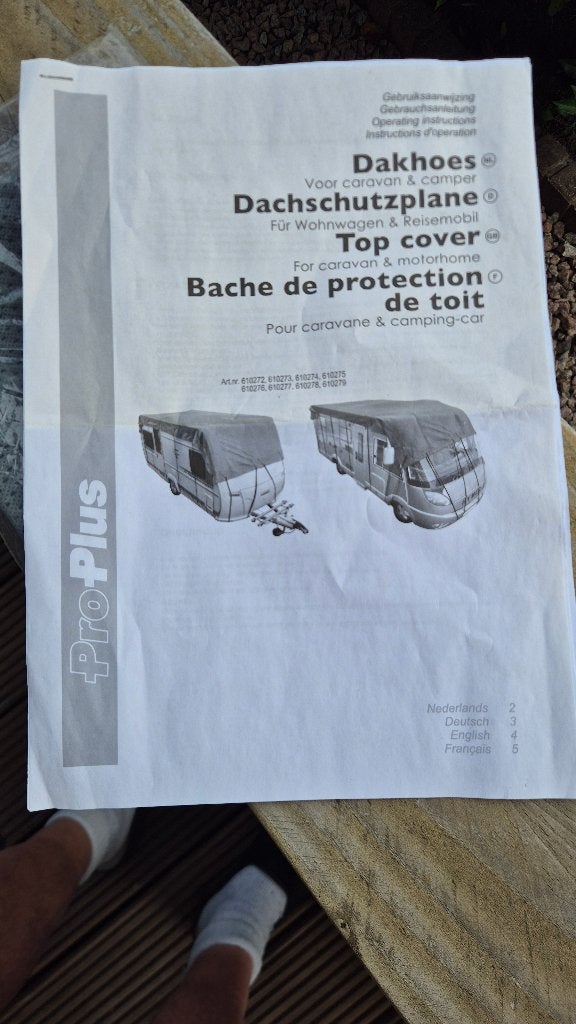 caravan/camper dakhoes, Ophalen, Zo goed als nieuw