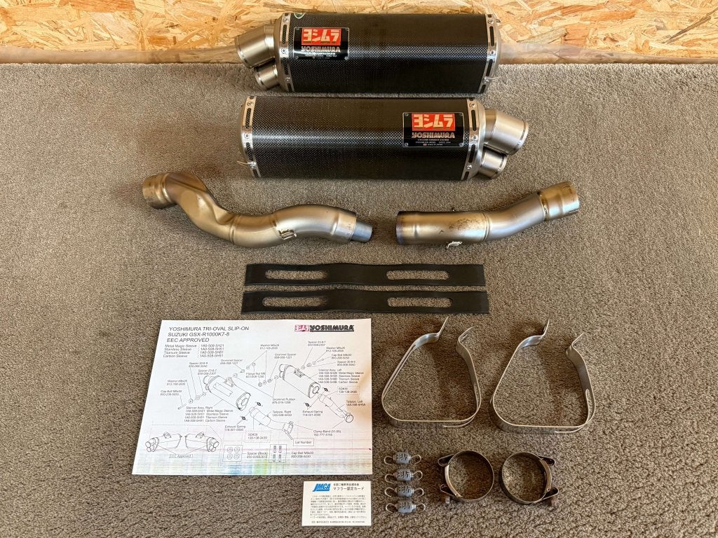 Yoshimura Japan Tri-Oval uitlaten GSX-R1000 GSXR1000 K7 K8, Yoshimura Japan, Gebruikt, Verzenden, 6748 Nakatsu, Aiko-Gun, Aikawa-Machi, Kanagawa-Pref., 243-0303, JP