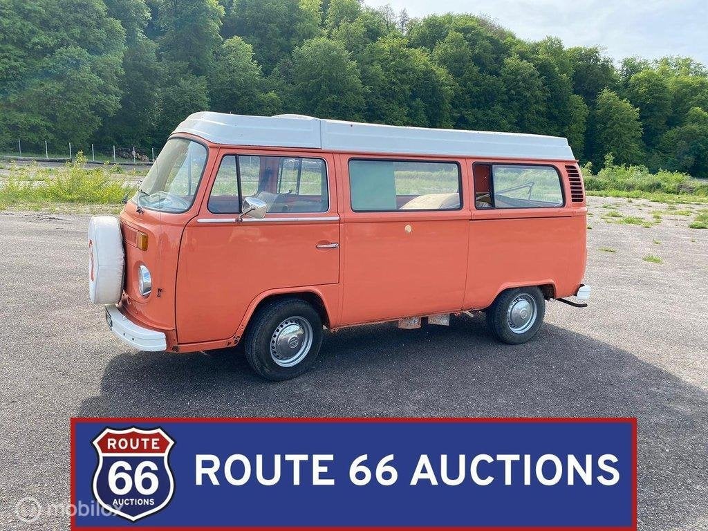Volkswagen Transporter T2 | 1974 | Route 66 Auctions, Auto's, Overige carrosserieën, Volkswagen, Zwart, Bedrijf