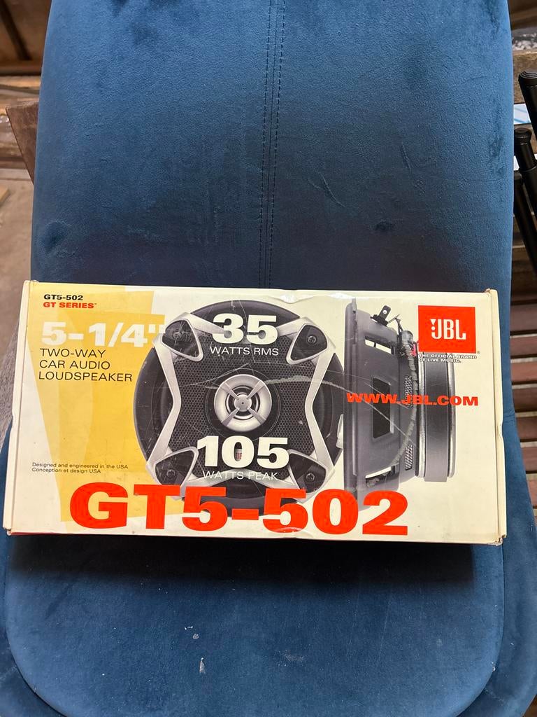 JBL GT5-502 5-1/4" 2-weg autospeakers - 35W RMS / 105W piek, Ophalen of Verzenden, Nieuw