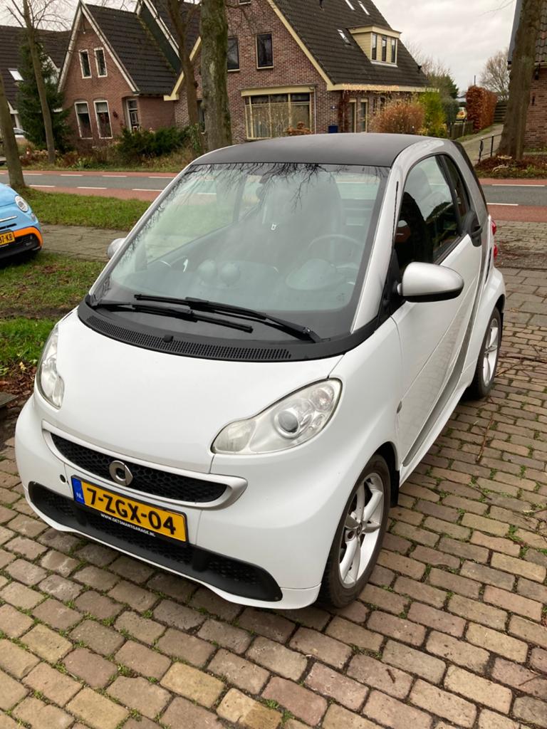 Smart ForTwo Electric Drive Coupe 2015 Wit, Auto's, Smart, Automaat, Achterwielaandrijving, Zwart, Origineel Nederlands