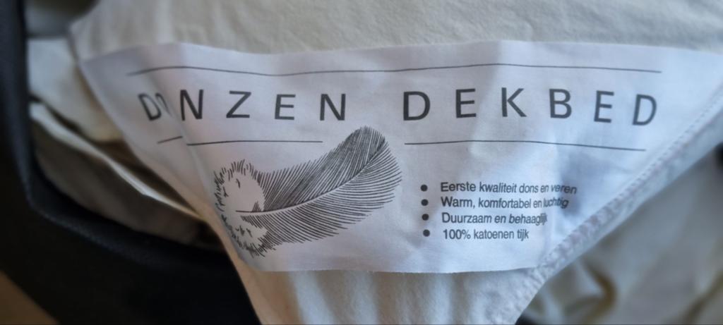 Donzen dekbed., Huis en Inrichting, Slaapkamer | Beddengoed, Ophalen of Verzenden, Tweepersoons, Wit, Deken of Dekbed