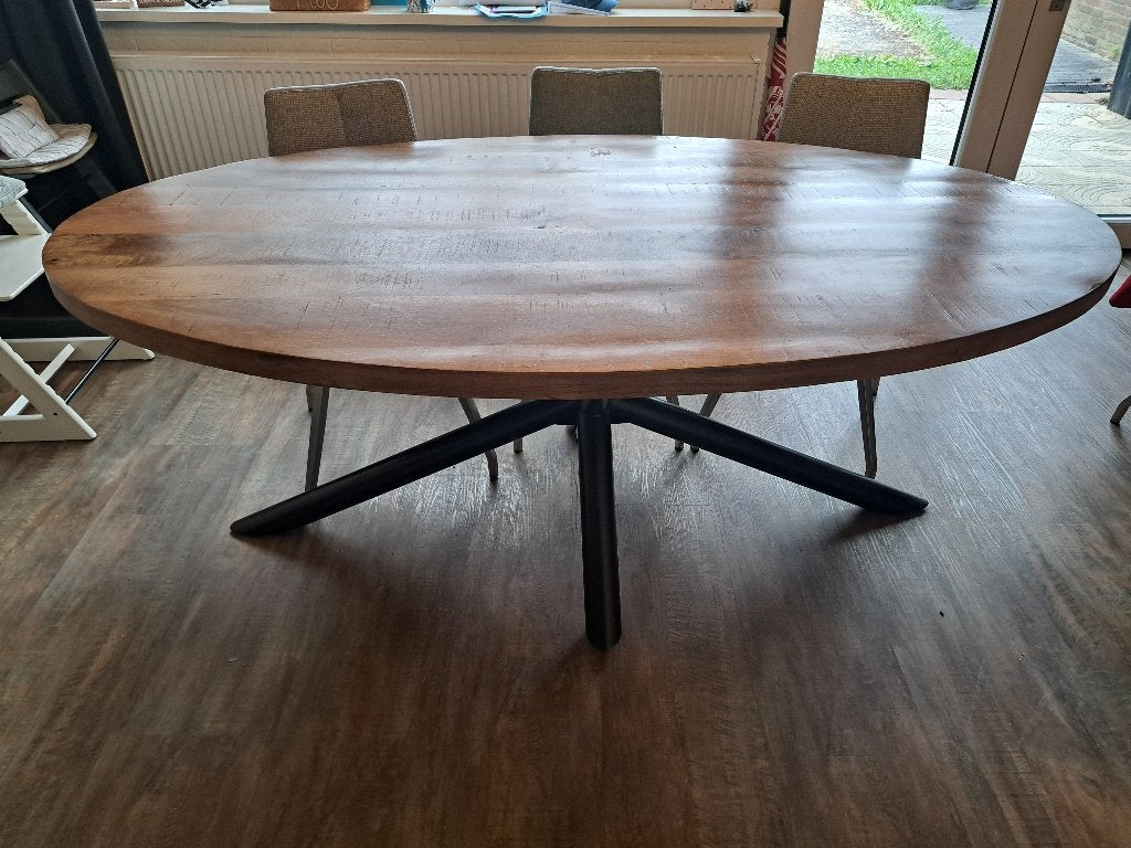 Eettafel, Ophalen, 200 cm of meer, 50 tot 100 cm, Zo goed als nieuw