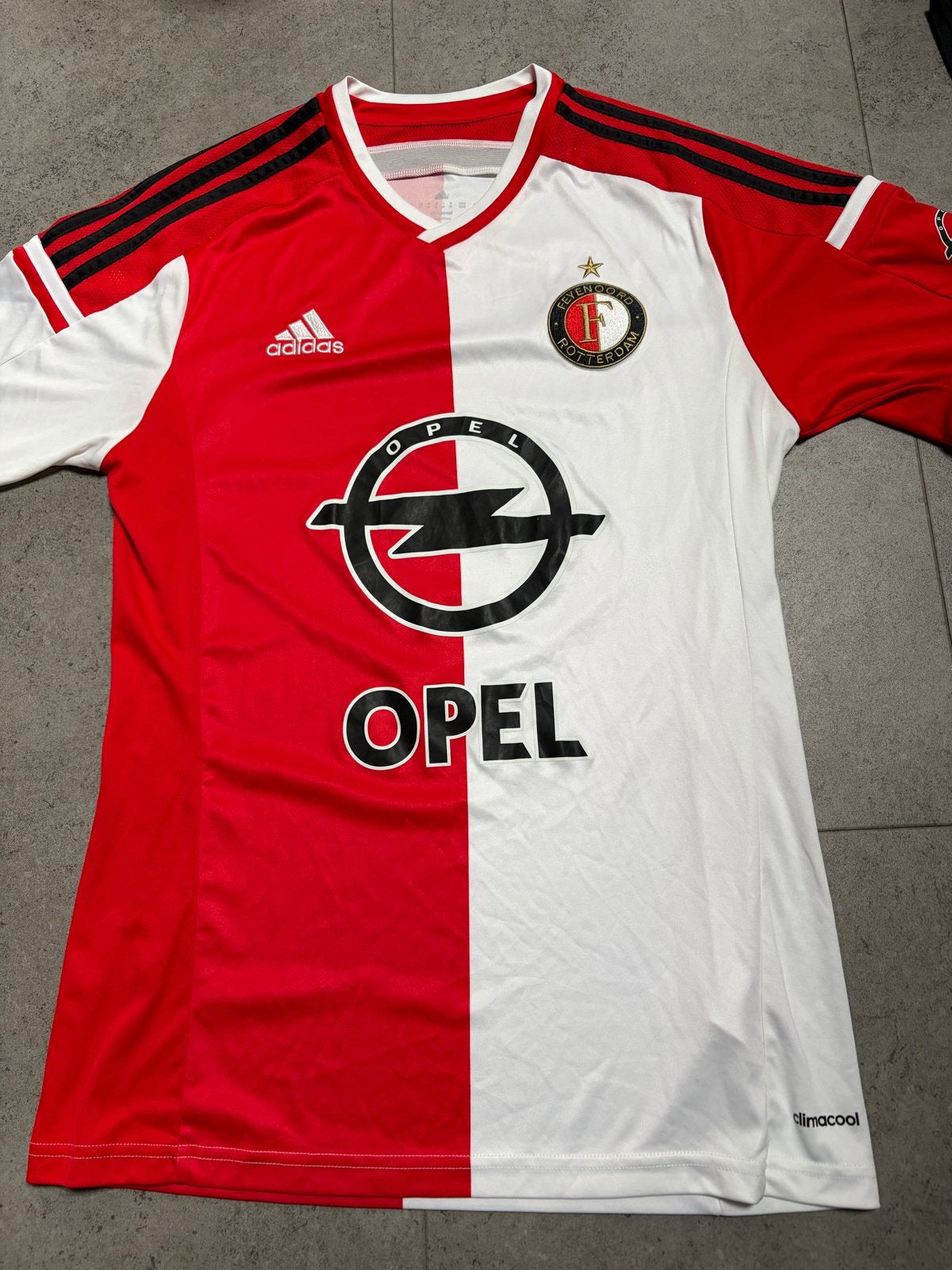 Feyenoord Thuisshirt 2014-2015 Adidas opel Maat M, Ophalen, Maat 48/50 (M), Zo goed als nieuw, Voetbal