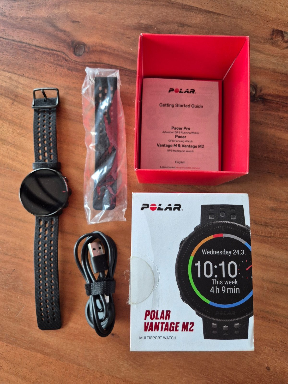 Polar Vantage M2 Multisport Horloge Zwart, Zwart, Ophalen of Verzenden, Zo goed als nieuw, Waterdicht