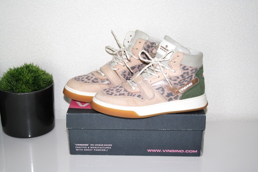 Vingino hoge leren sneakers, maat 37, als NIEUW !!!, Meisje, Schoenen, Ophalen of Verzenden, Zo goed als nieuw