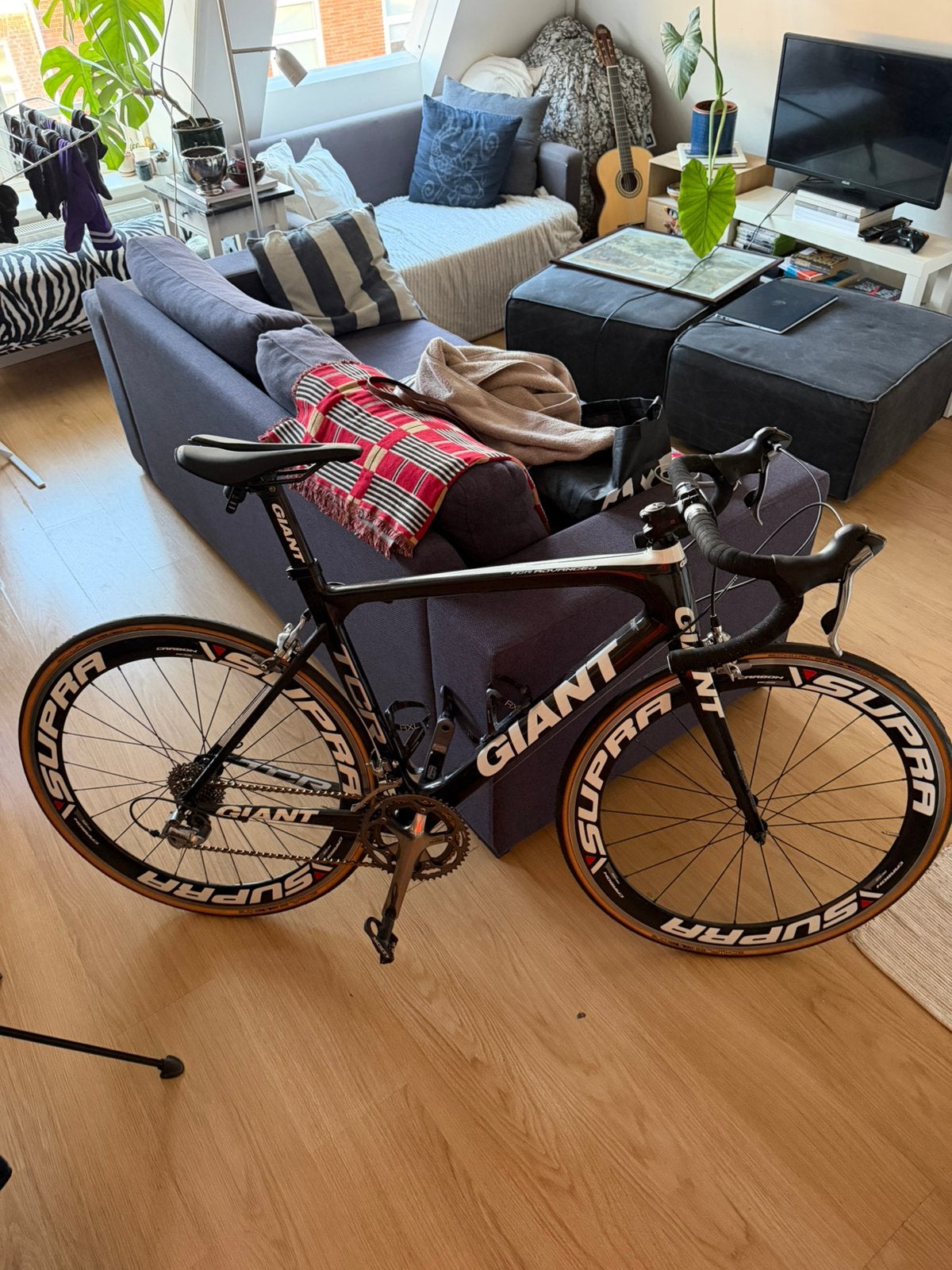 Giant TCR Carbon Race Bike – Carbon Wheels – Shimano 105, 57 tot 61 cm, Ophalen, Zo goed als nieuw, Giant