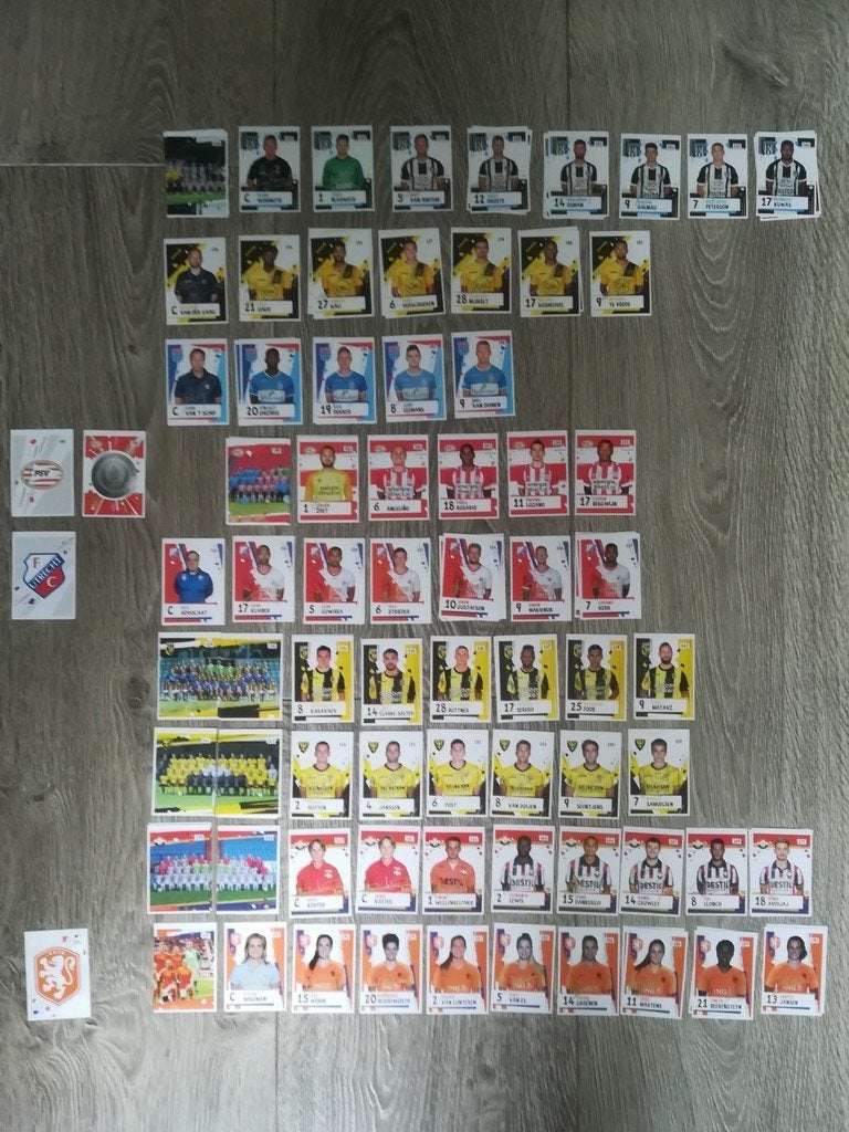 AH  voetbalplaatjes eredivisie op nummer, Verzamelen, Albert Heijn, Ophalen of Verzenden