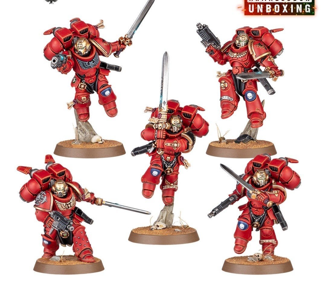 Warhammer 40k space marines vanguard veterans, Verzenden, Zo goed als nieuw, Warhammer 40000, Figuurtje(s)