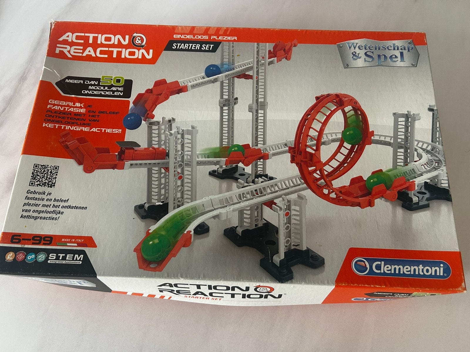 Clementoni Action & Reaction Starter Set knikkerbaan, Ophalen, Zo goed als nieuw, Jongen of Meisje