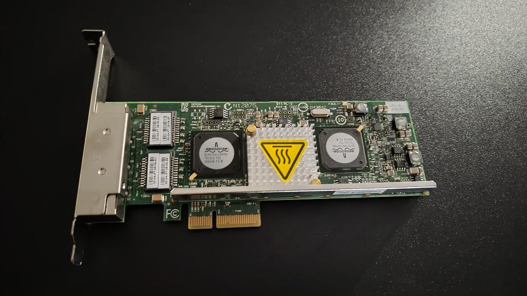 Cisco Broadcom NetXtreme II 5709 Quad Port Ethernet Adapter, Computers en Software, Netwerkkaarten, Ophalen of Verzenden, Zo goed als nieuw