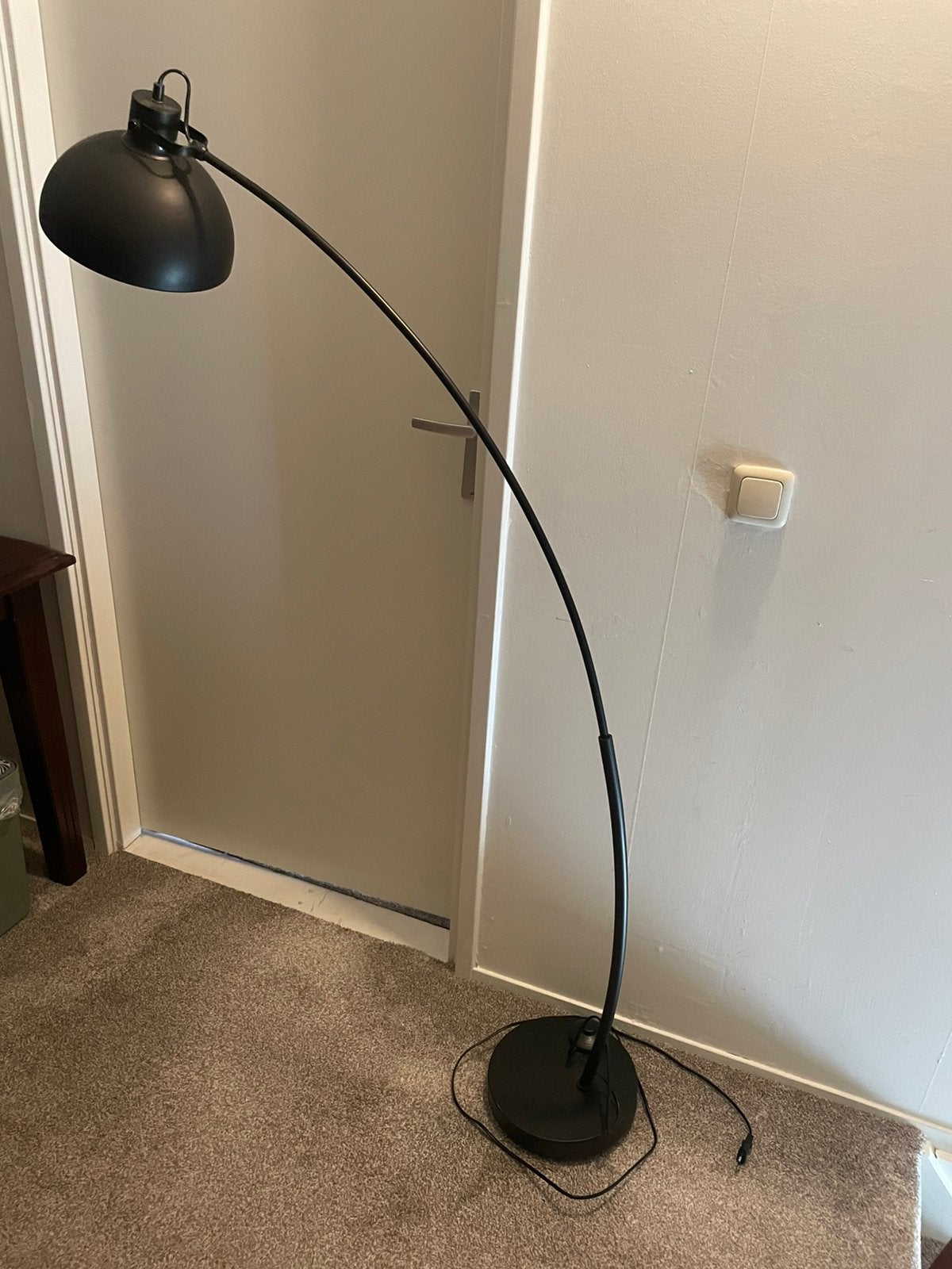 Staande lamp, Ophalen, E27 (groot), Zo goed als nieuw, Metaal