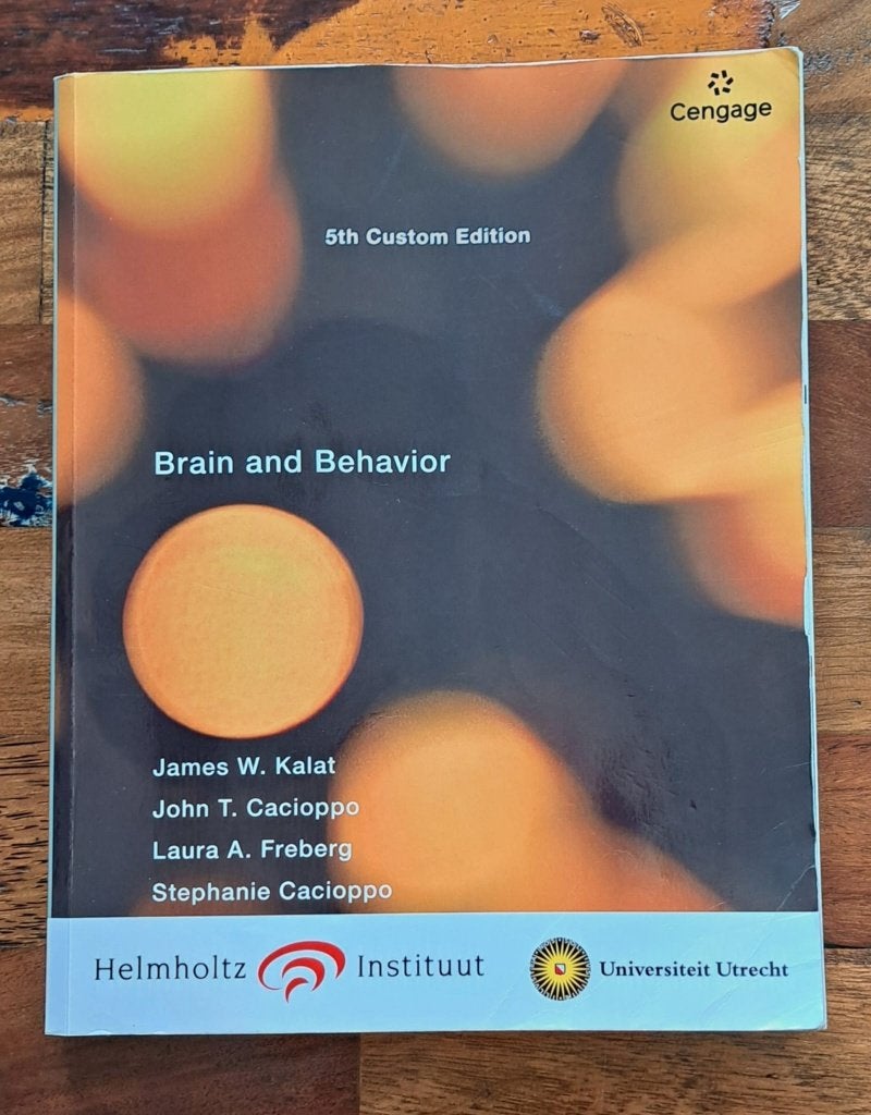 Brain and Behavior (5th Custom Edition), 9781473799844, Boeken, Functieleer of Neuropsychologie, James Kalat; John Cacioppo, Laura Freberg & Stephanie Cacioppo