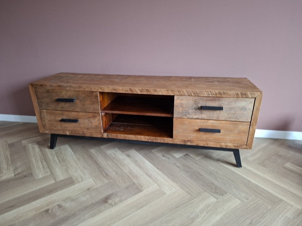 Tv meubel, Ophalen, 150 tot 200 cm, Zo goed als nieuw, Minder dan 100 cm