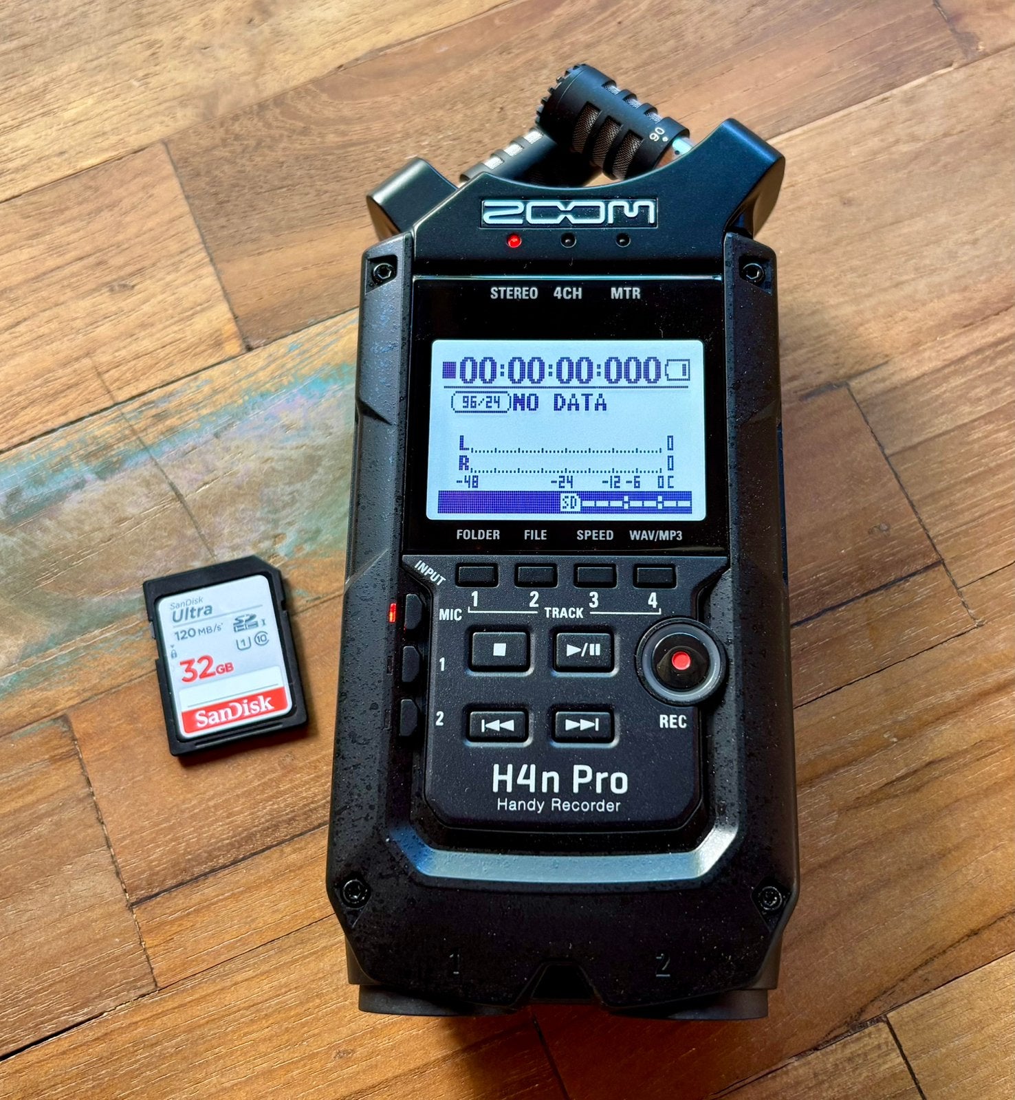 Zoom H4n pro recorder incl 32gb SD card, Audio, Tv en Foto, Professionele Audio-, Tv- en Video-apparatuur, Ophalen of Verzenden