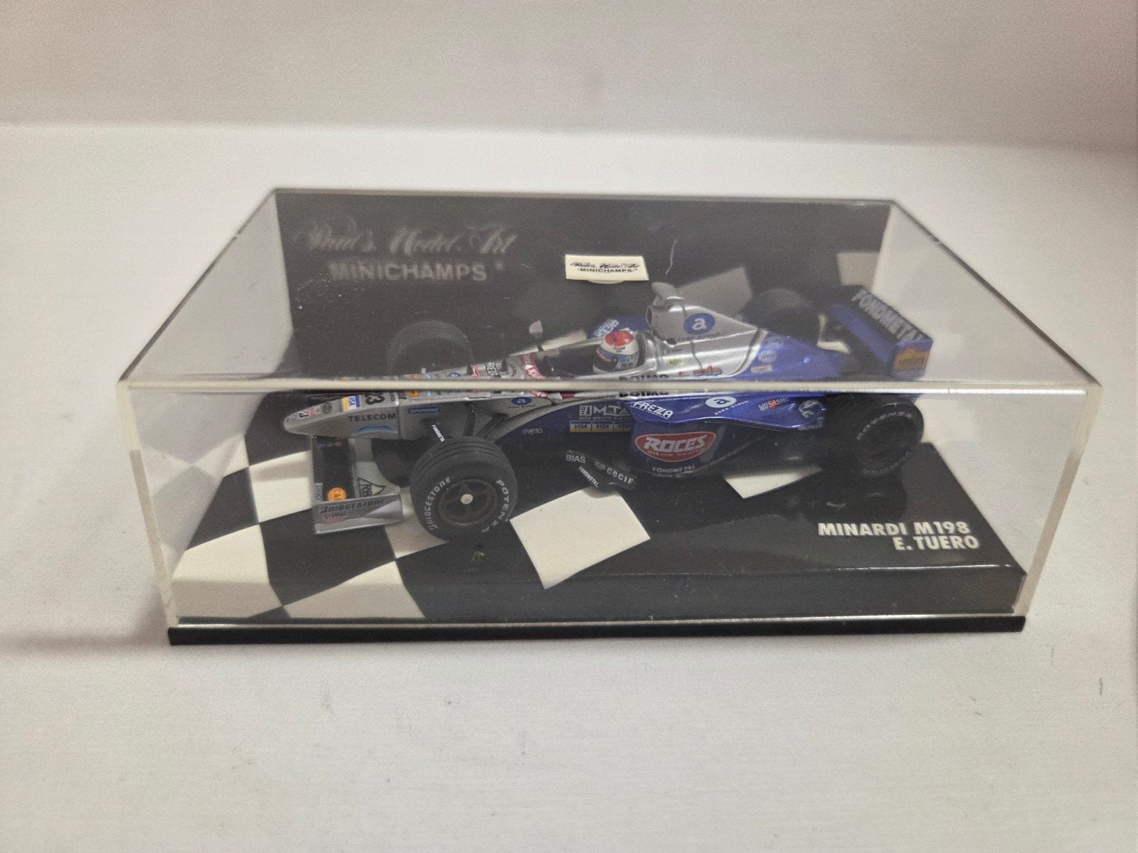Minichamps Minardi M198 E Tuero, Hobby en Vrije tijd, Modelauto's | 1:43, Auto, ., Ophalen of Verzenden, Zo goed als nieuw