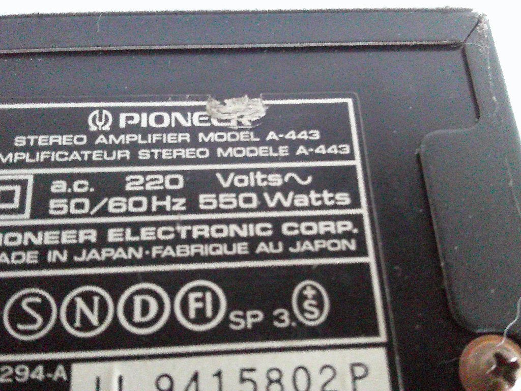 PIONEER VERSTERKER, Overige systemen, Ophalen of Verzenden, Zo goed als nieuw, Pioneer