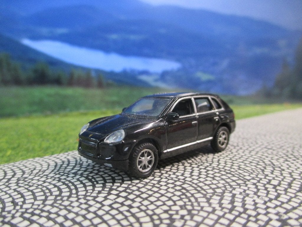 Porsche Cayenne Turbo - Welly zwart, Ophalen of Verzenden, Zo goed als nieuw, Auto, Overige merken