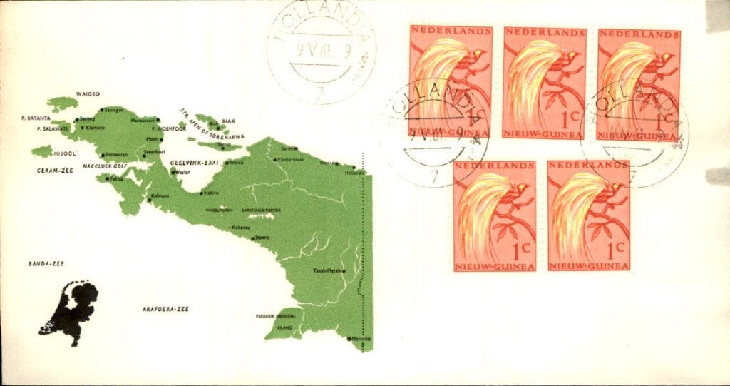 Nieuw Guinea - Stempel Hollandia - 1961, Verzenden, Envelop