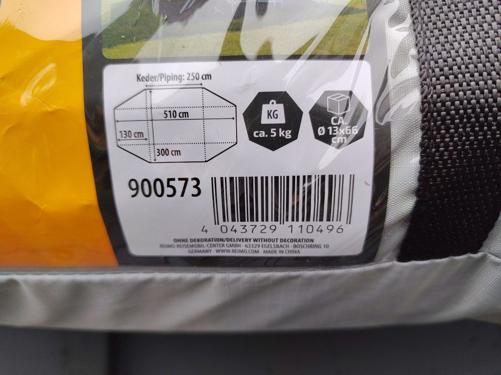 Tarp met pees voor caravan of camper - Zo goed als nieuw, Caravans en Kamperen, Ophalen of Verzenden, Zo goed als nieuw