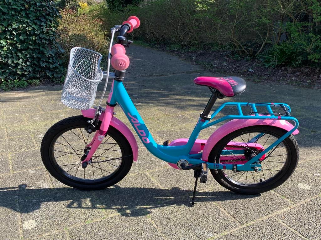 Meisjeskinderfiets Aldo Wave16 inch, Fietsen en Brommers, Fietsen | Meisjes, Ophalen, Zo goed als nieuw, 16 inch, Handrem