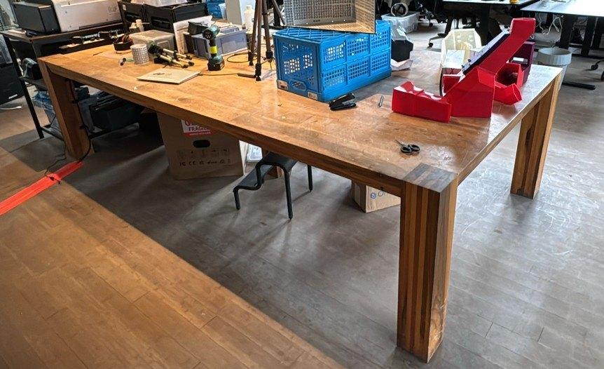 tafel werktafel bureau 400 x 148 x 76cm, Ophalen, Gebruikt, 100 tot 150 cm, 200 cm of meer
