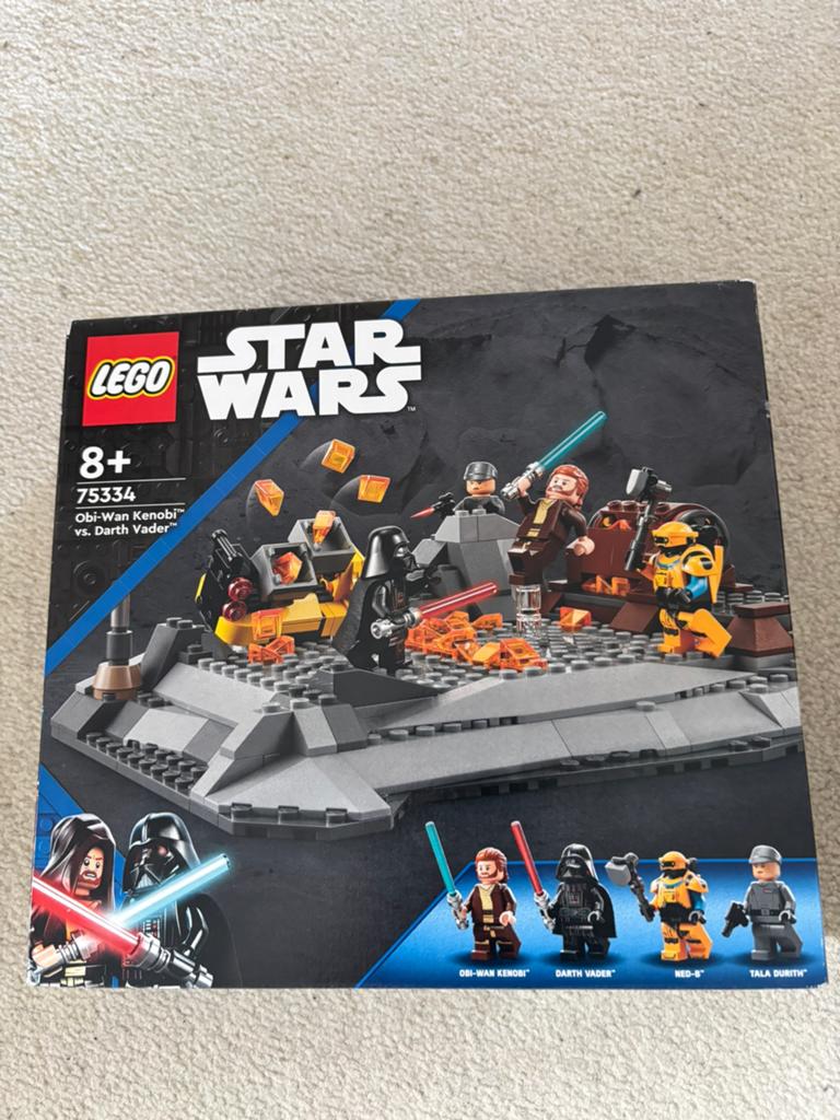 LEGO Star Wars 75334 Obi-Wan Kenobi vs. Darth Vader, Inclusief minifiguren, Star Wars, Lego, Nieuw