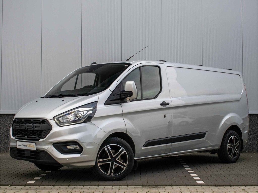 Ford Transit Custom 300 | L2H1 | Trekhaak 2800kg | Nieuwe DB, Auto's, Bestelauto's, Voorwielaandrijving, Zwart, 4 cilinders, 1991 kg