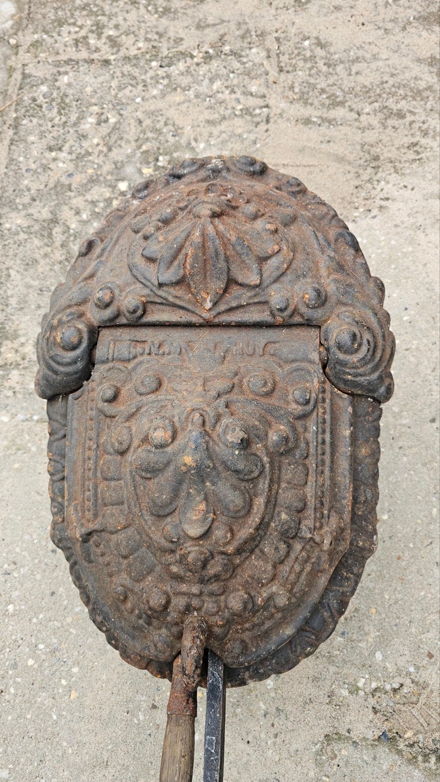 Haardplaat, Koolopberg box Vintage, Ophalen