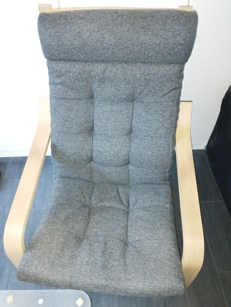 Ikea Poang Fauteuil, Ophalen, 75 tot 100 cm, Zo goed als nieuw, Stof