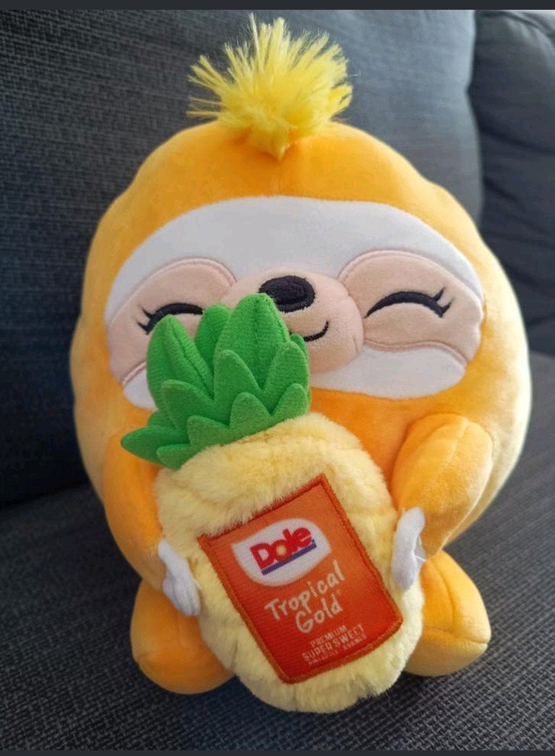 Snackles knuffel Dole ananas luiaard ong 20 cm groot zgan, Kinderen en Baby's, Speelgoed | Knuffels en Pluche, Ophalen of Verzenden
