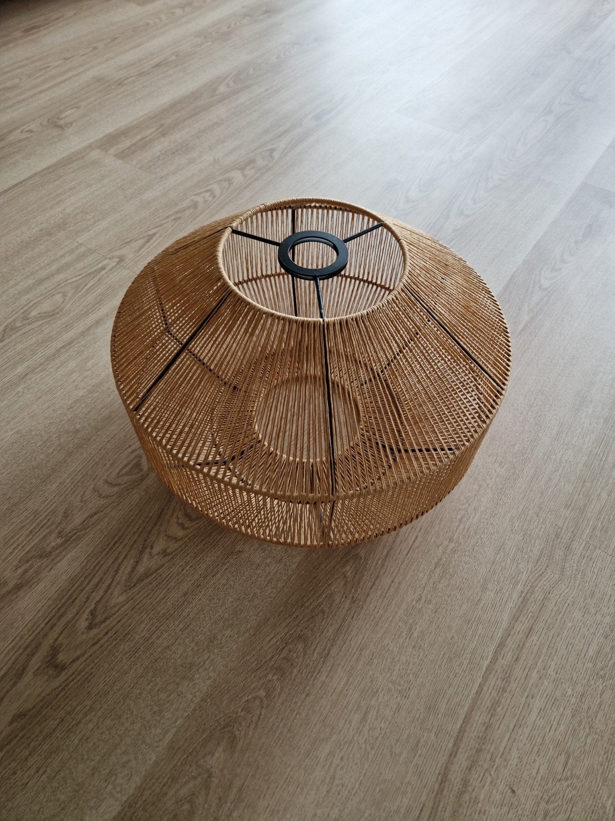 Plafond lamp kwantum, Bruin, Natuurlijk materiaal, Rond, Ophalen of Verzenden