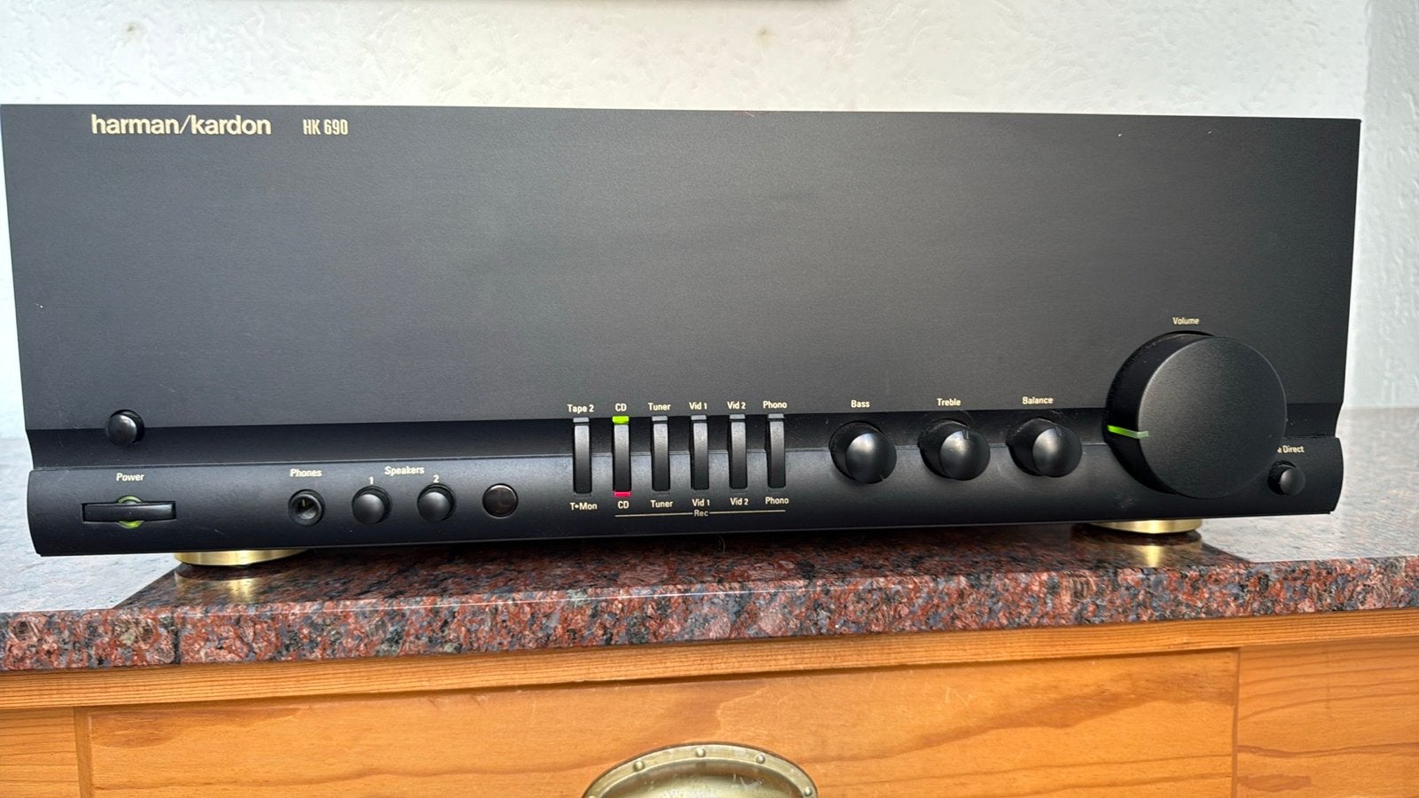 Harman/Kardon HK 690 Stereo Geïntegreerde Versterker, Overige merken, Gebruikt, Ophalen of Verzenden, 120 watt of meer