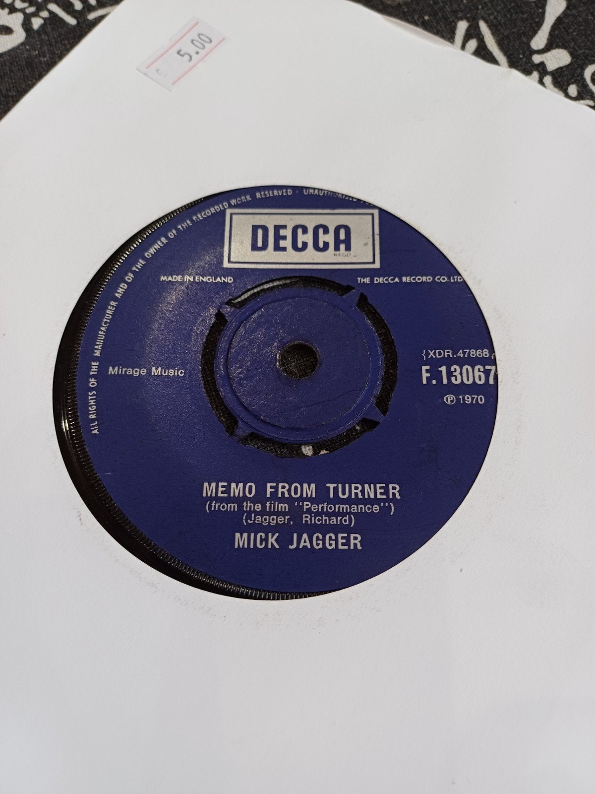 Mick jagger, Ophalen of Verzenden, Zo goed als nieuw, Pop