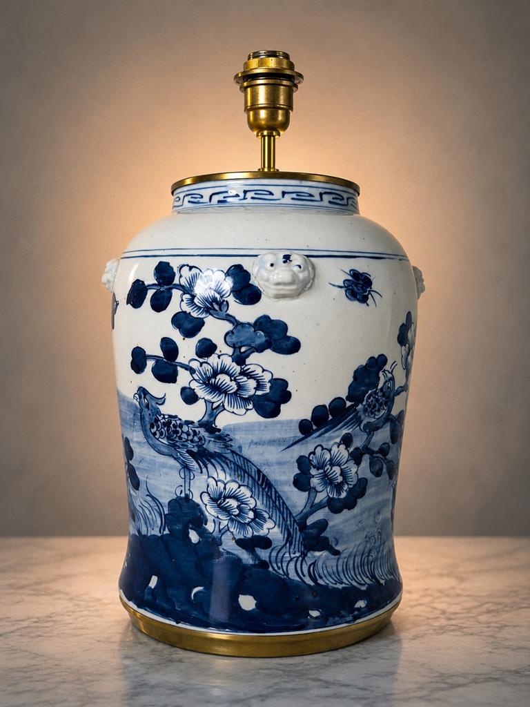 XL porseleinen lampvoet in Chinese stijl, Ophalen of Verzenden