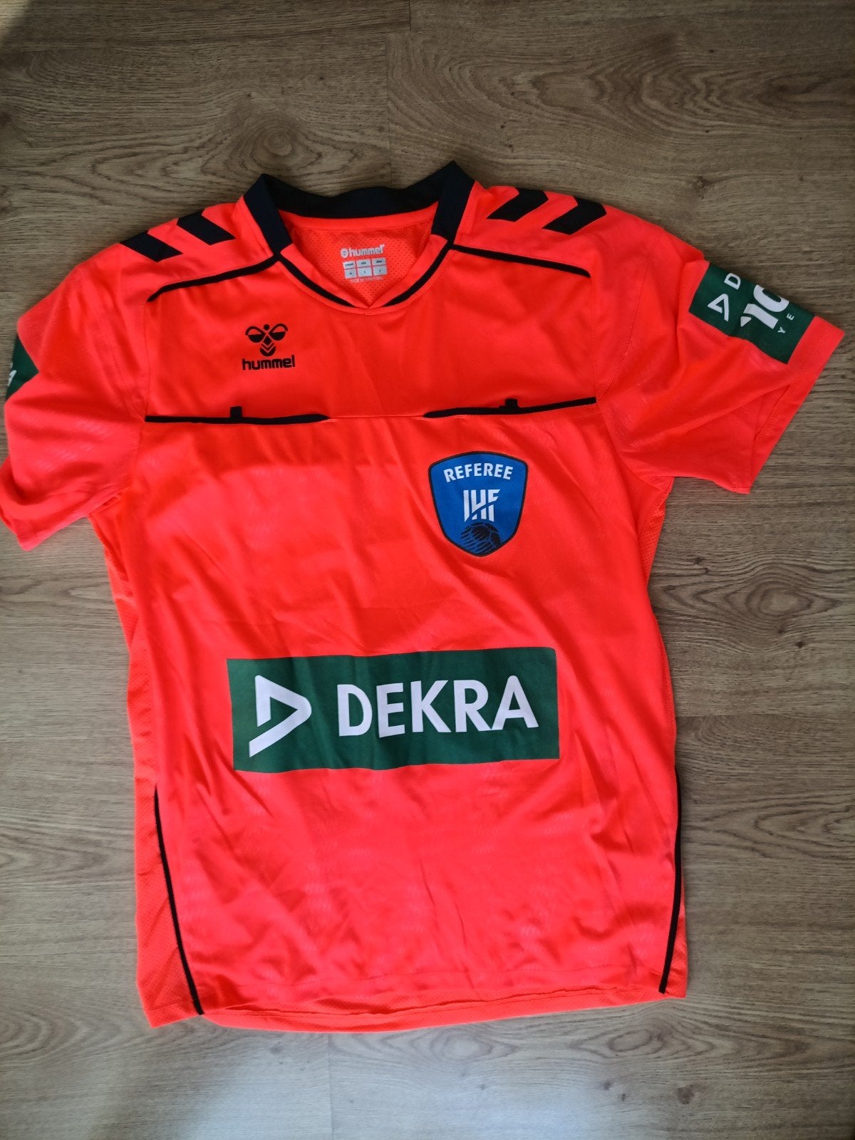Hummel IHF Scheidsrechter Shirt Maat M Oranje, Maat M, Ophalen of Verzenden, Nieuw, Shirt