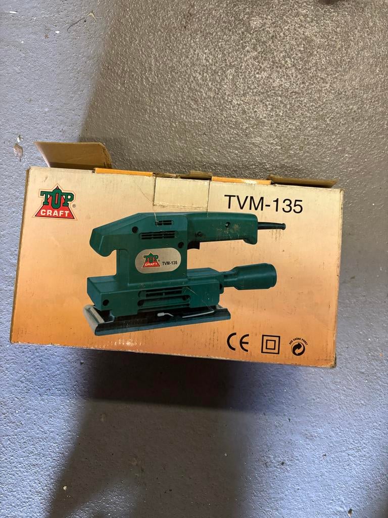 Top Craft TVM-135 Vlakschuurmachine, Doe-het-zelf en Verbouw, Gereedschap | Schuurmachines, Ophalen, Gebruikt, Minder dan 600 watt