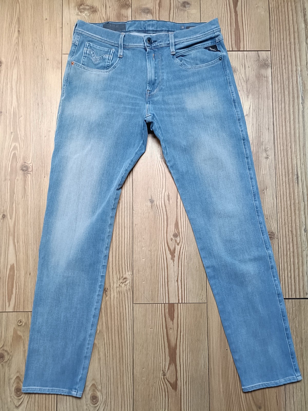 Replay anbass hyperflex maat 32-30, Kleding | Heren, Ophalen of Verzenden, Zo goed als nieuw, Blauw, W32 (confectie 46) of kleiner
