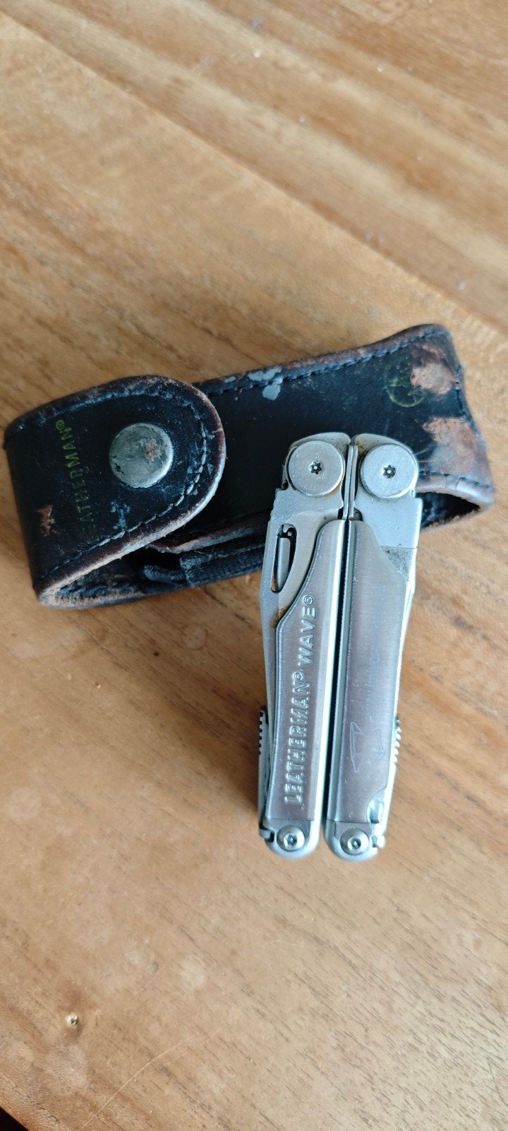 leatherman wave compleet met lederen hoesje, Ophalen of Verzenden, Gebruikt