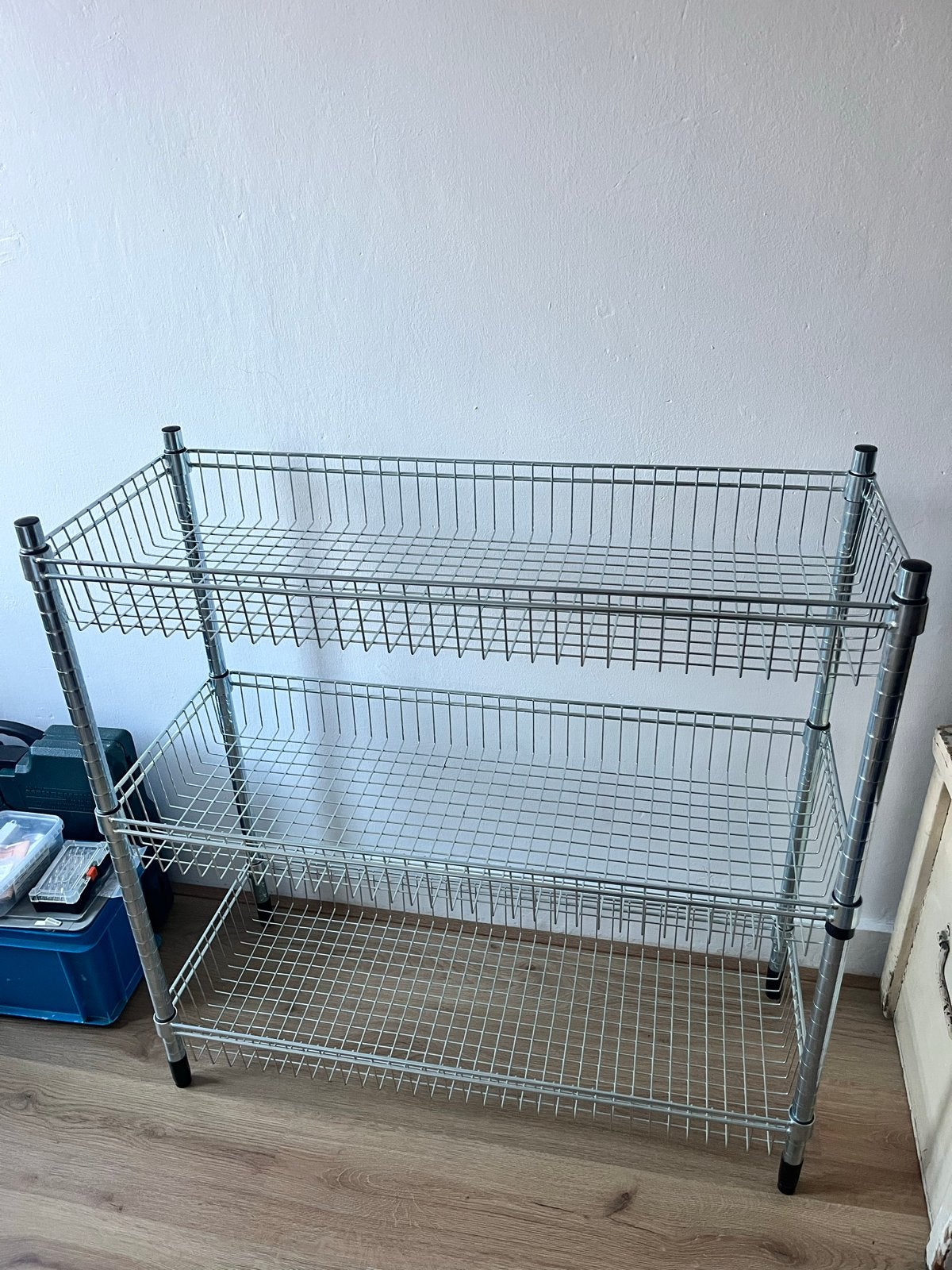 Ikea Omar metalen opbergrek met 3 manden, Huis en Inrichting, Ophalen, Gebruikt