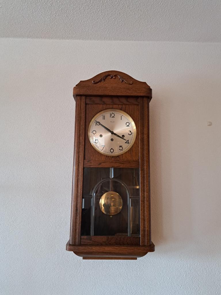 Antieke wandklok met Big Ben geluid - defect, Antiek en Kunst, Ophalen
