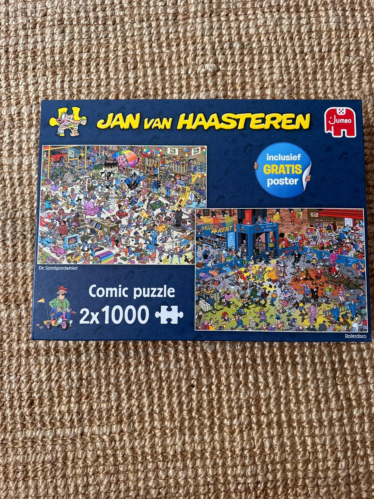Jan van Haasteren 2 x 1000 stukjes, Ophalen of Verzenden, 500 t/m 1500 stukjes, Zo goed als nieuw, Legpuzzel