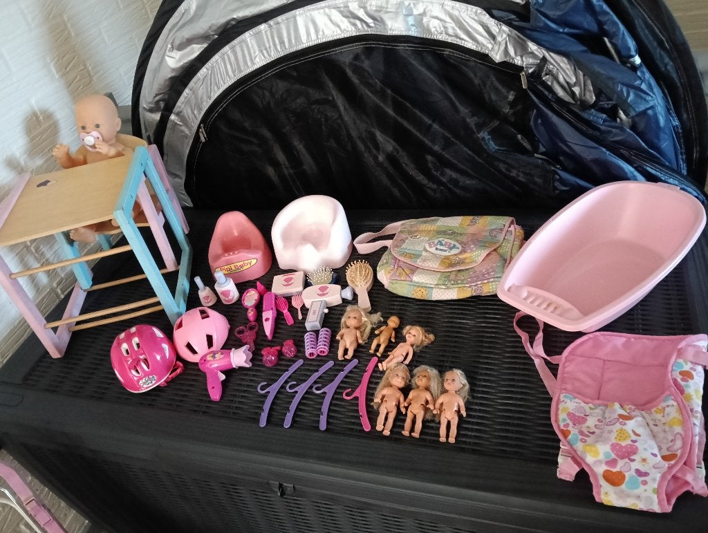 Pakket poppenspullen, Ophalen, Gebruikt, Babypop